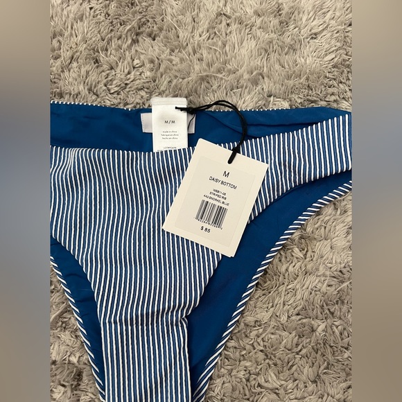 Onia Daisy Bikini Bottom - Snorkel Blue Size Medium - Picture 6 of 8